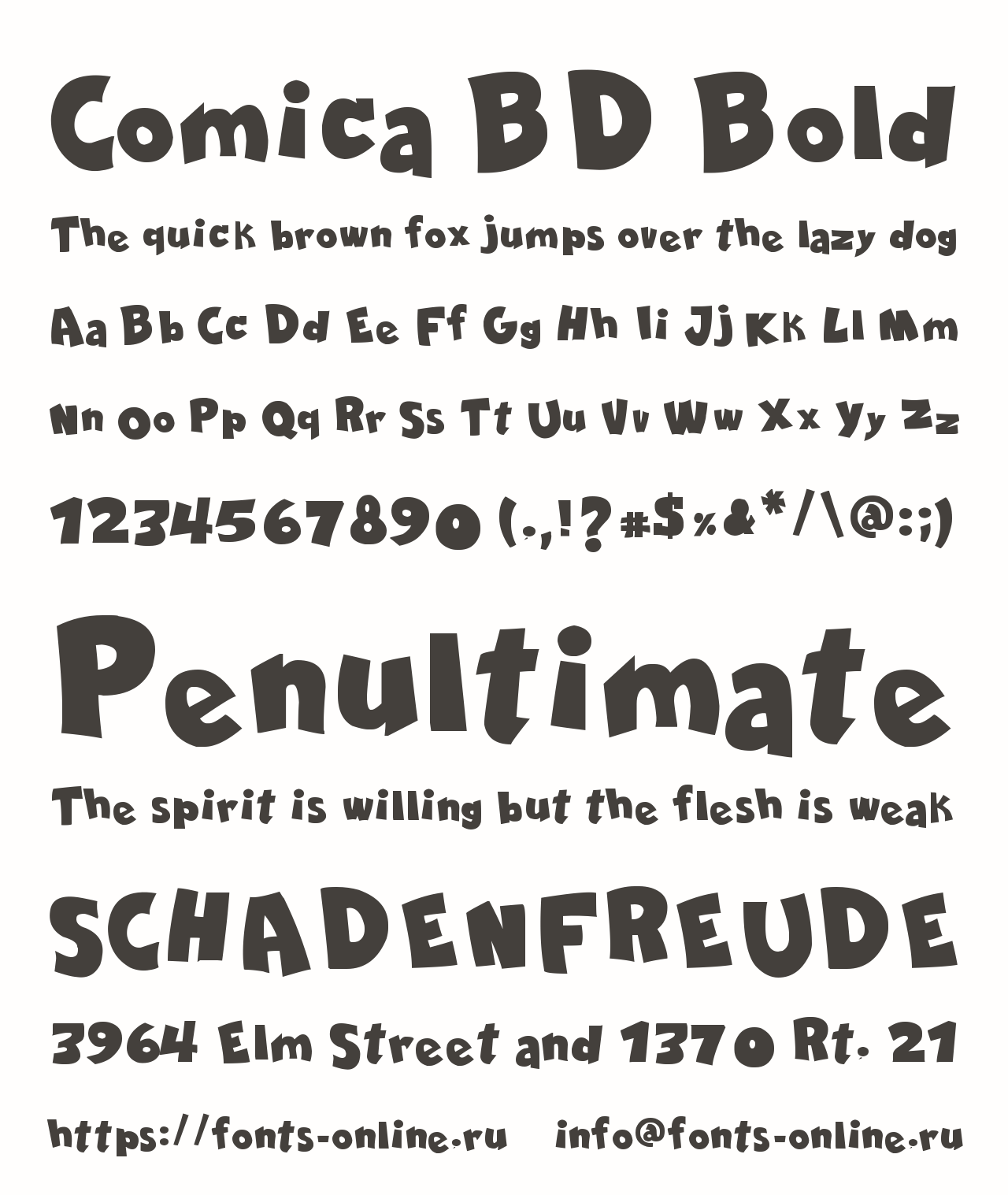 Comica BD Bold Free Font Download